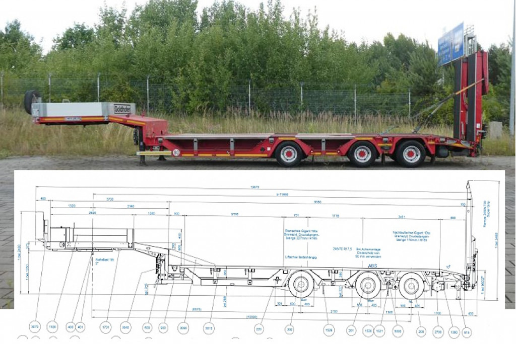 GOLDHOFER GOLDHOFER Satteltieflader Tiefladerauflieger STN-L 3 (245) RM - Semireboque baixa: foto 4 GOLDHOFER GOLDHOFER Satteltieflader Tiefladerauflieger STN-L 3 (245) RM - Semireboque baixa: foto 4