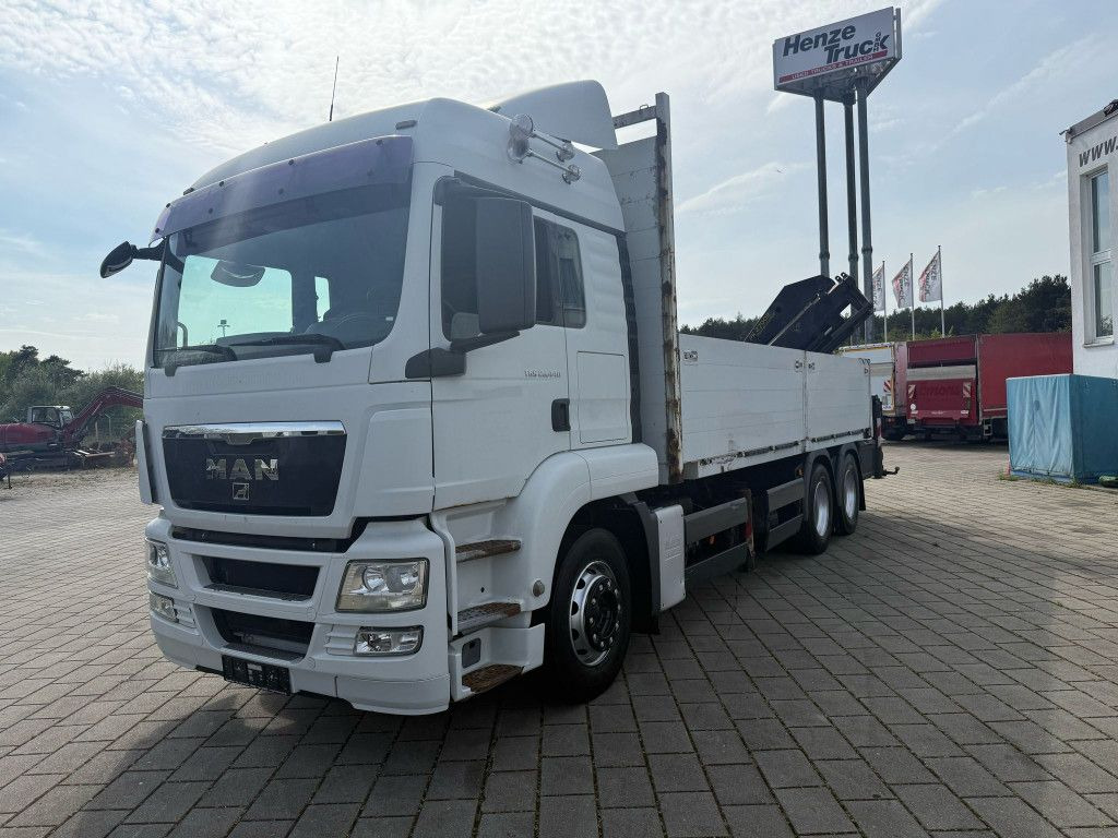 MAN TG-S 26.440 6x4 Pritsche Heckkran PK 27002+Funk - Caminhão grua: foto 1 MAN TG-S 26.440 6x4 Pritsche Heckkran PK 27002+Funk - Caminhão grua: foto 1