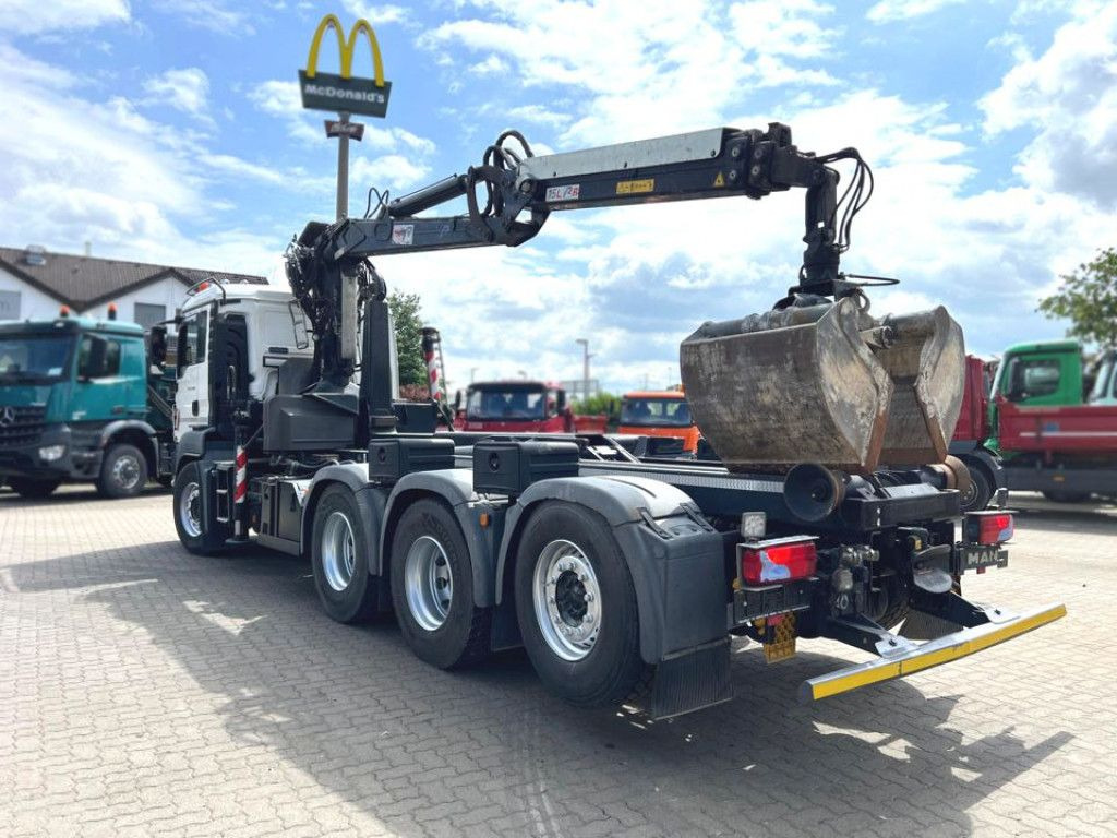 MAN TG-S 35.480 8x4 BL Abrollkipper mit Kran Penz-15 - Caminhão polibenne, Caminhão grua: foto 4 MAN TG-S 35.480 8x4 BL Abrollkipper mit Kran Penz-15 - Caminhão polibenne, Caminhão grua: foto 4
