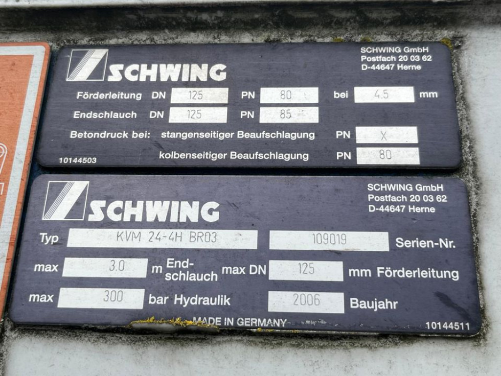 MERCEDES-BENZ Actros 2632 6x4 Betonpumpe Schwing 24m - Autobomba de betão: foto 3 MERCEDES-BENZ Actros 2632 6x4 Betonpumpe Schwing 24m - Autobomba de betão: foto 3